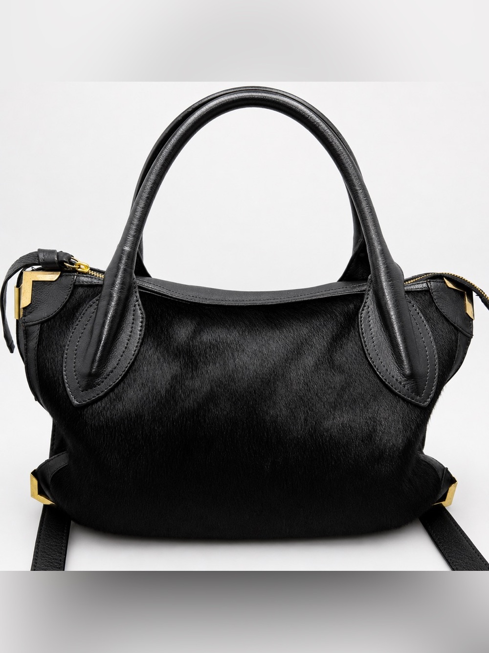 Fall Fashion black satchel bag - Picture 1 of 5
